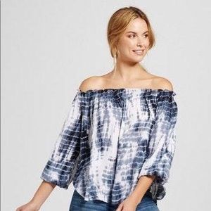 Knox Rose Tie Dye Off-The-Shoulder Top!